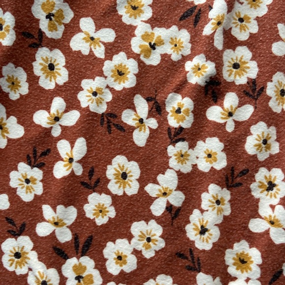 Little Sleepies Mama Sleep Pants Rust Floral M - Picture 4 of 5